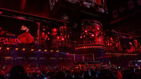 Carín León fue uno de los cantantes que ambientó el evento en la Arena CDMX/Supernova