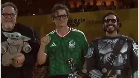 Pedro Pascal llora en CCXP México 2026 con playera de la Selección Mexicana