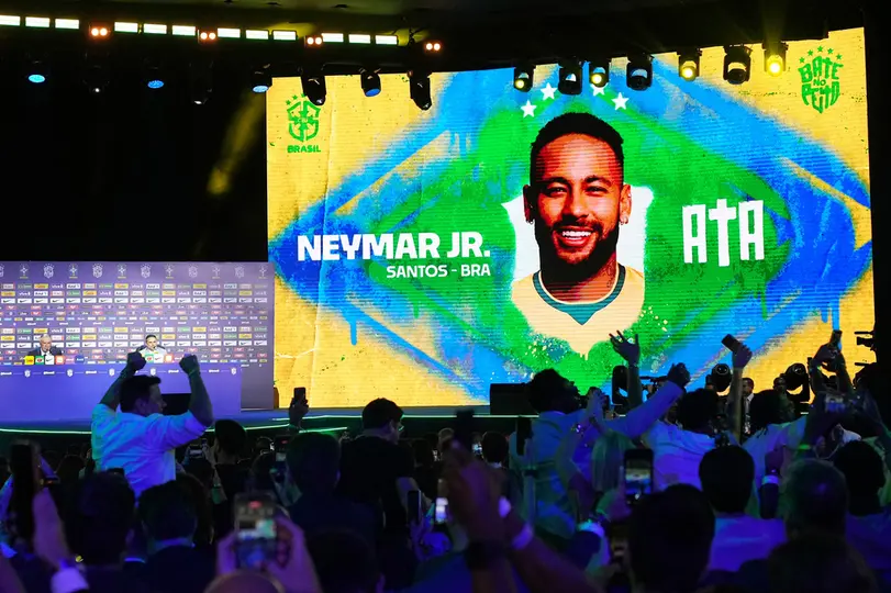 El momento del anuncio de la convocatoria de Neymar con Brasil | AP