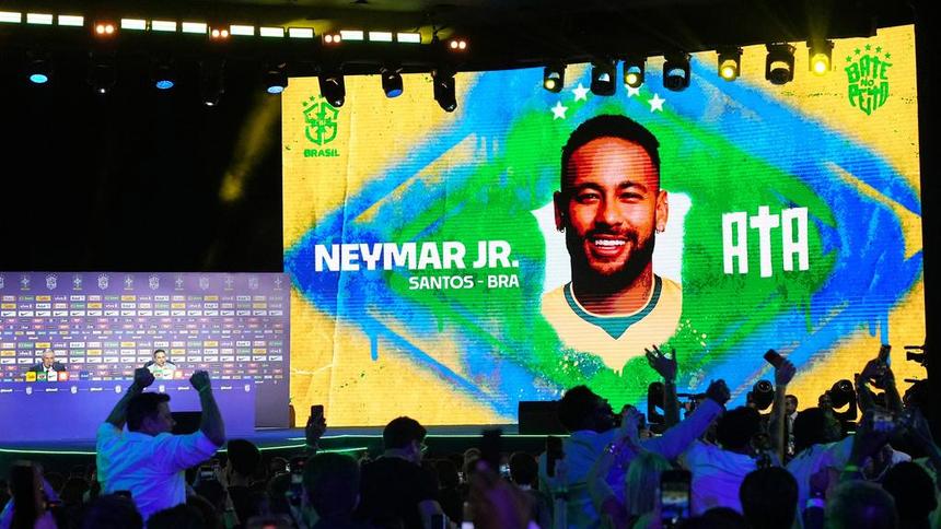 El momento del anuncio de la convocatoria de Neymar con Brasil | AP