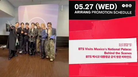 Este 27 de mayo se lanzará el material inédito con escenas detrás de cámaras de su experiencia en México / IG: @bts.bighitofficial