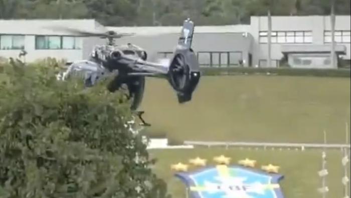 Neymar llegó en helicóptero a la concentración de Brasil | CAPTURA DE PANTALLA
