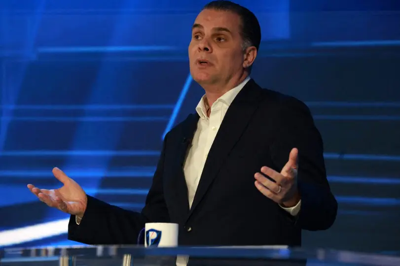 Martinoli en la conferencia de prensa de Atlante | AFP