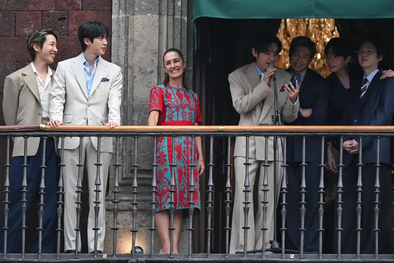 El pasado 6 de mayo, BTS visitó Palacio Nacional como parte de sus actividades en la Ciudad de México / Especial
