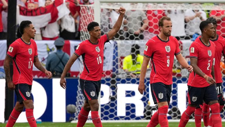 Bellingham festejando su gol ante Panamá l AP