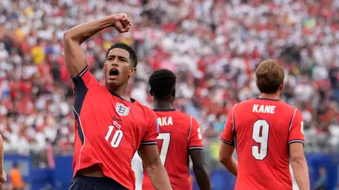 Inglaterra arriba con gol de Bellingham | AP