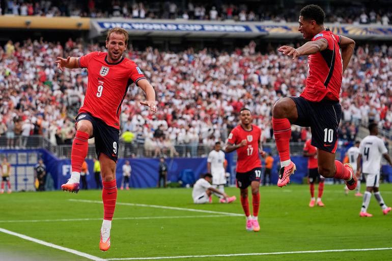 Harry Kane celebrando su gol ante Panamá | AP