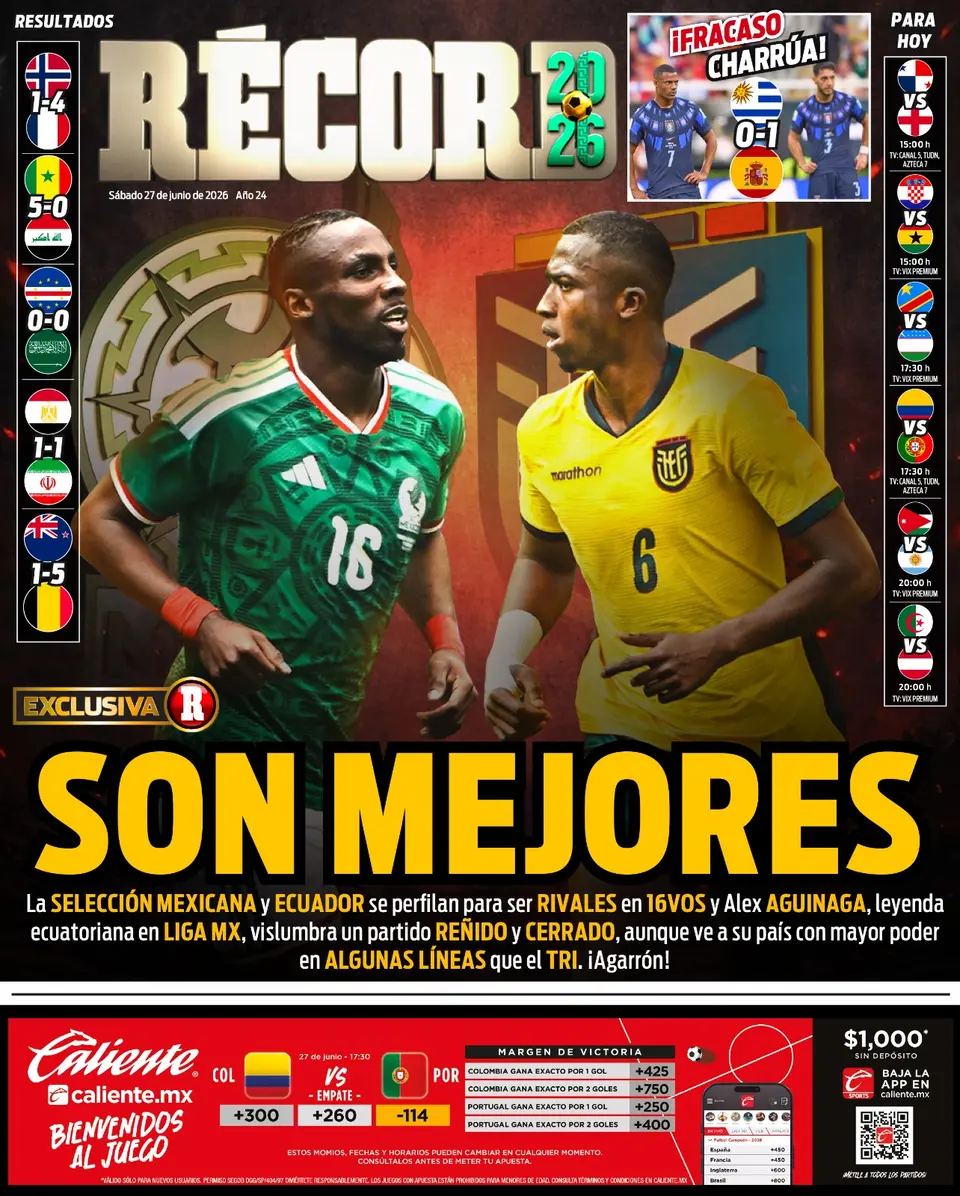 Portada RÉCORD 27 de junio de 2026