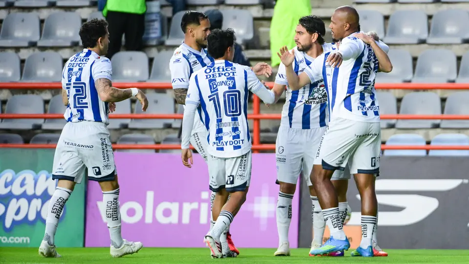 Pachuca celebra el primer gol ante Querétaro | Imago7