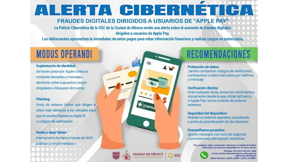 La SSC exhortó a desconfiar de mensajes con carácter urgente o promociones demasiado atractivas relacionadas con cuentas bancarias./ X: @SSC_CDMX