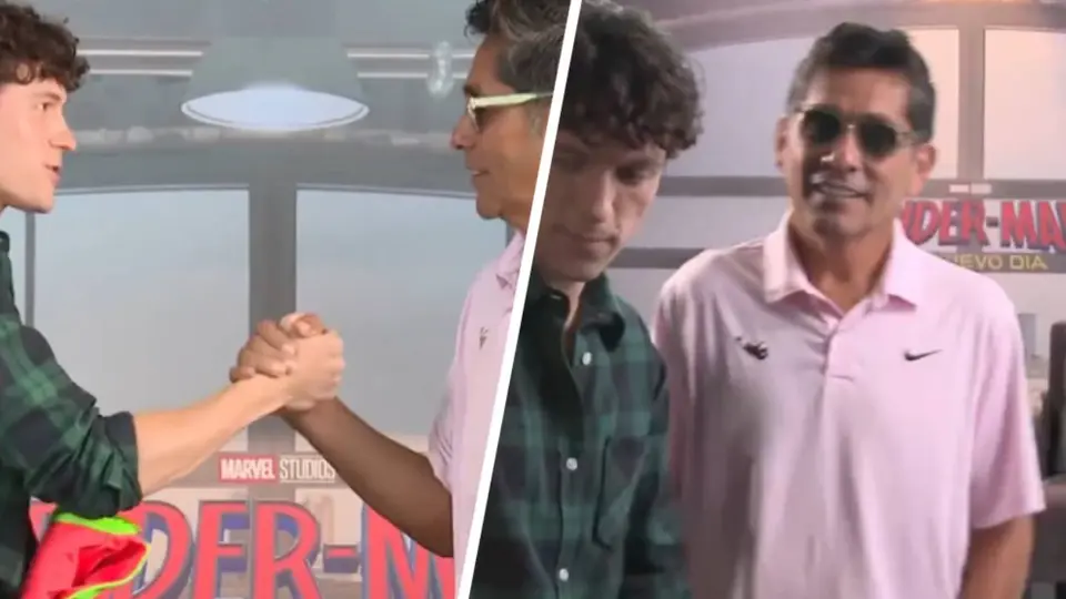 Jorge Campos y Tom Holland | CAPTURA