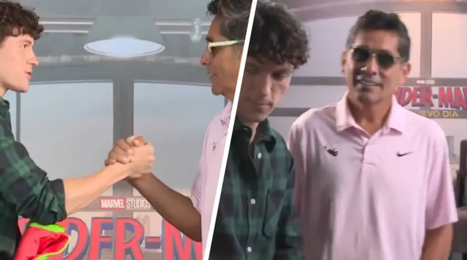 Jorge Campos y Tom Holland | CAPTURA