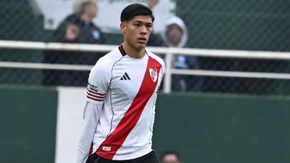 Brian Gutiérrez con River | CAPTURA DE PANTALLA