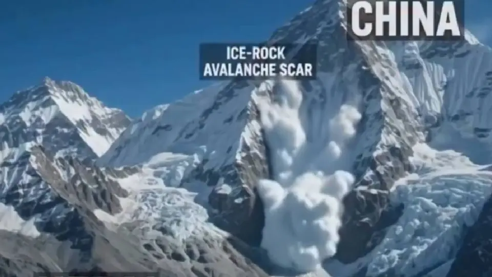 Sistemas de monitoreo satelital analizan las zonas de desprendimiento en la cordillera del Himalaya / Captura de pantalla
