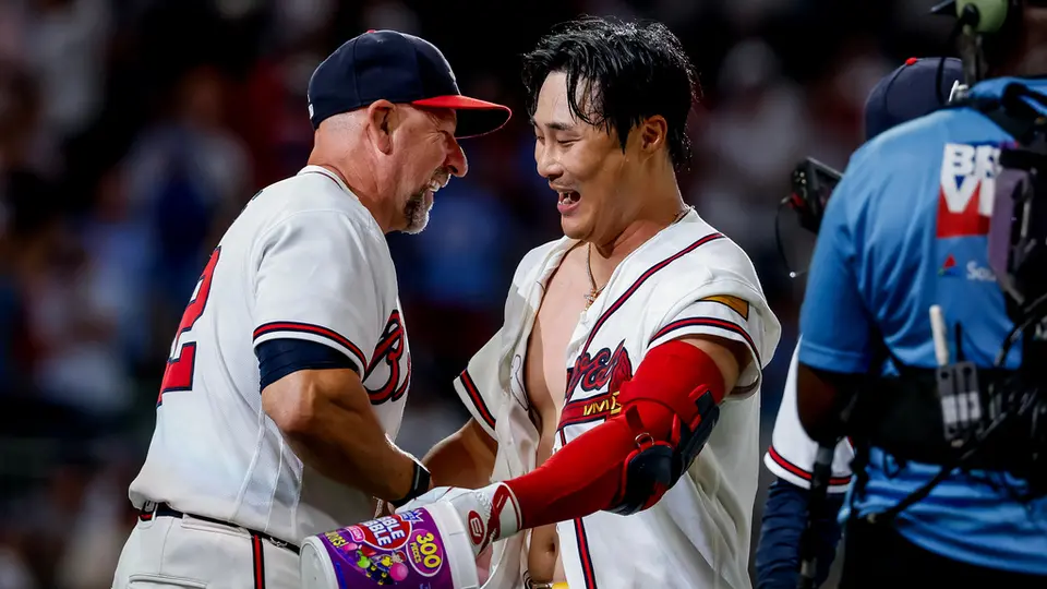 Ha-Seong Kim celebró la victoria | AP
