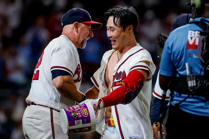 Ha-Seong Kim celebró la victoria | AP