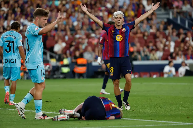Pedri, con Barcelona | AP