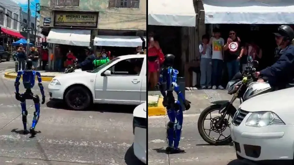 VIDEO: Robot humanoide se convierte en “justiciero peatonal” en Guadalajara