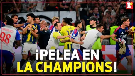 Bronca en el Fenerbahce vs Lyon en Champions League