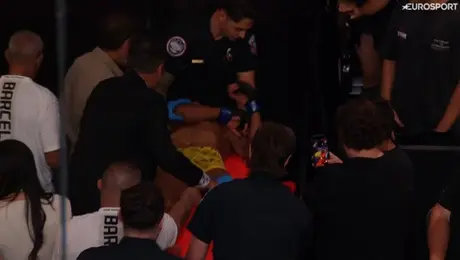 ¡Momento alarmante en UFC Vegas 121! Raoni Barcelos se desploma ante Raúl Rosas Jr.