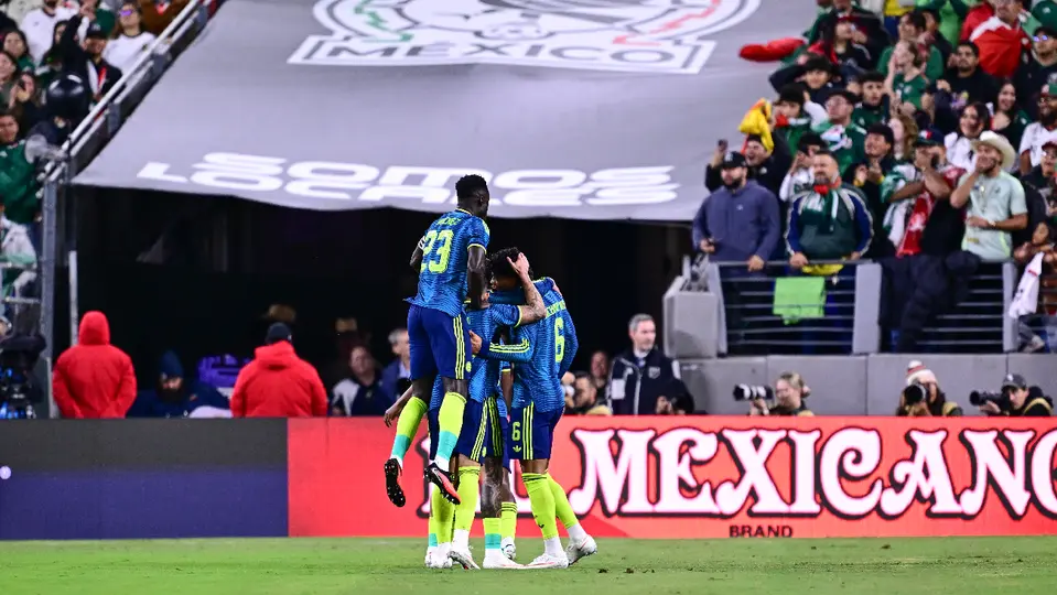 Colombia festeja el primer tanto del parido ante el Tricolor | MEXSPORT