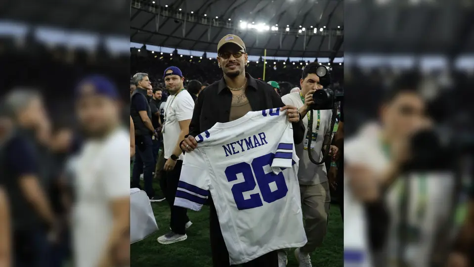 Neymar en el Maracaná con el jersey de los Cowboys | X:@dallascowboys