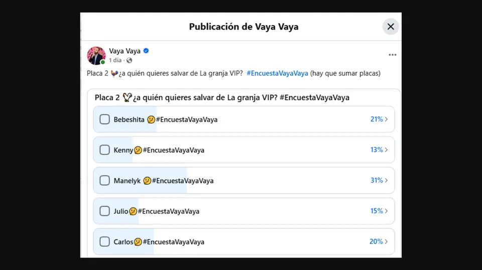 Encuesta Vaya Vaya