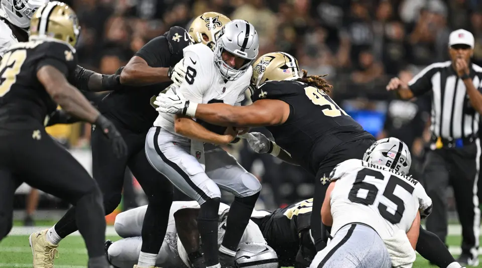 Saints ante Las Vegas Raiders | AP