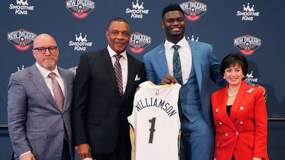 Zion Williamson va a Pelicans como primera selección del Draft de NBA