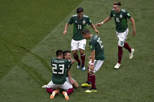 Hirving Lozano celebra su gol ante Alemania en el Mundial de Rusia 2018 l IMAGO7