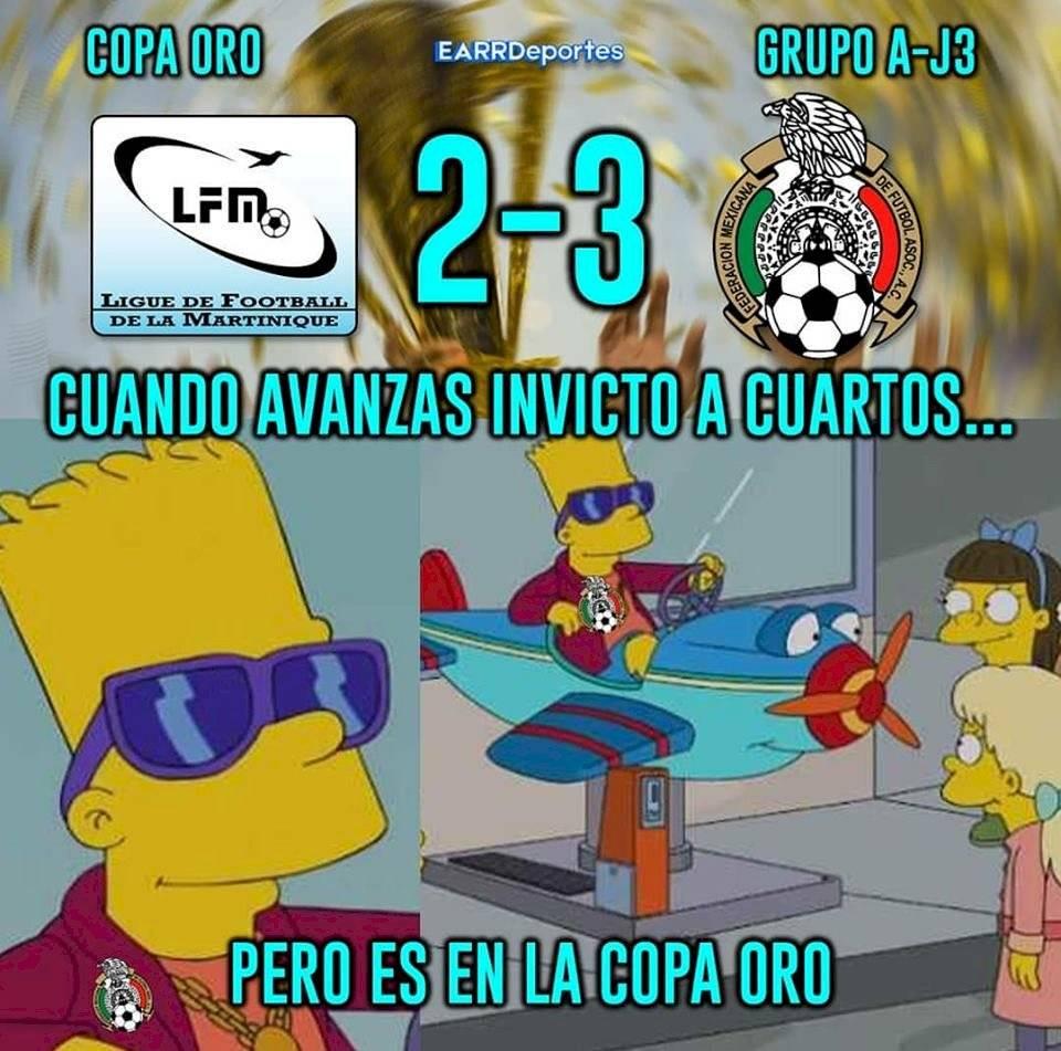 Memes se burlan del 'pequeño' triunfo de México ante Martinica