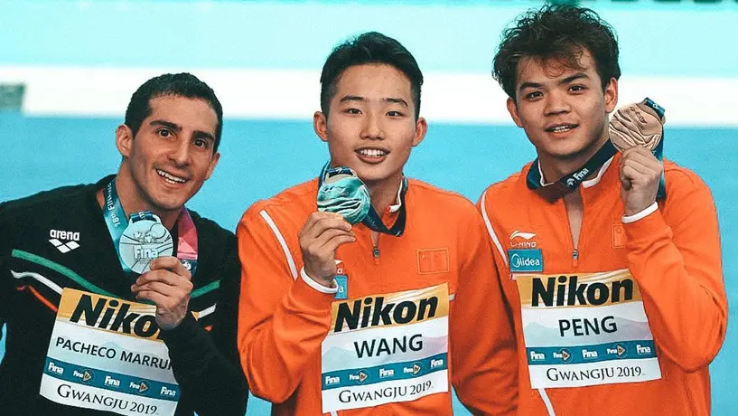 Rommel Pacheco ganó Plata en el Mundial de Natación de Gwangju