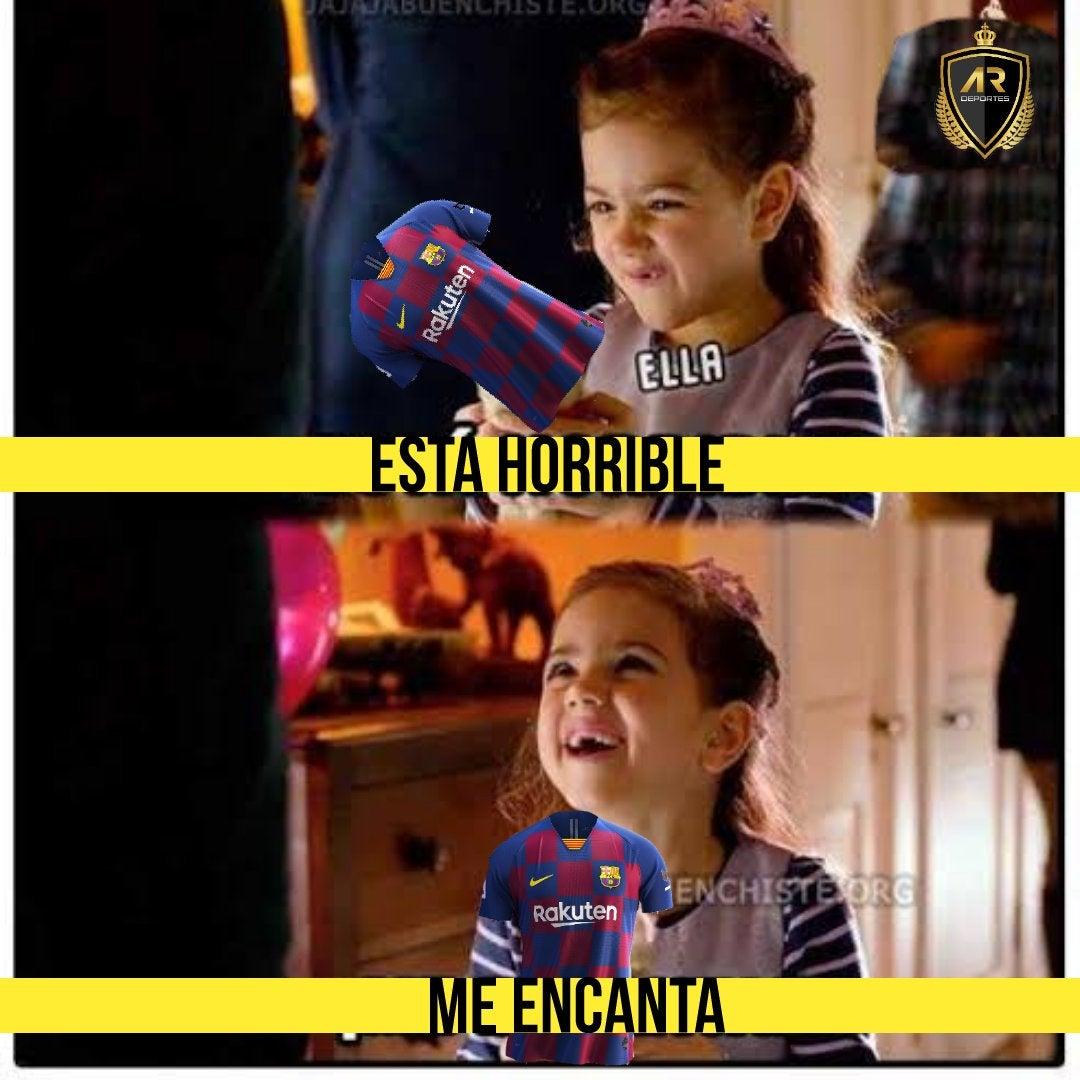Ríete con los mejores memes que desató la nueva camiseta del Barcelona