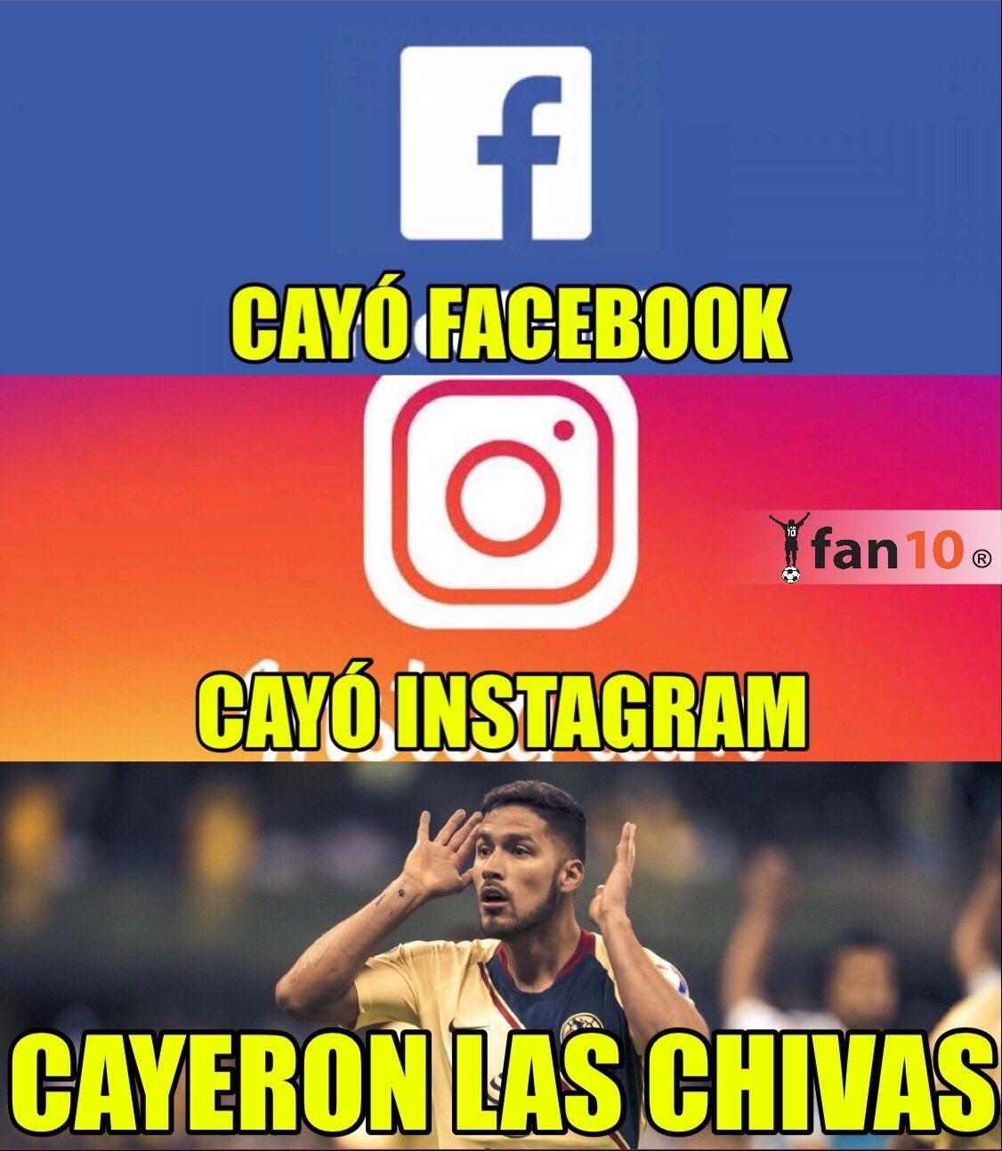 Las Chivas son burla en los memes tras caída contra América