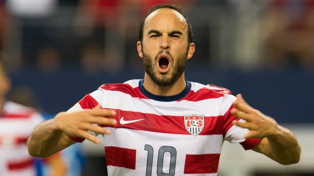 Landon Donovan festeja un gol con EU en 2013 | MEXSPORT