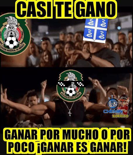 Memes se burlan del 'pequeño' triunfo de México ante Martinica