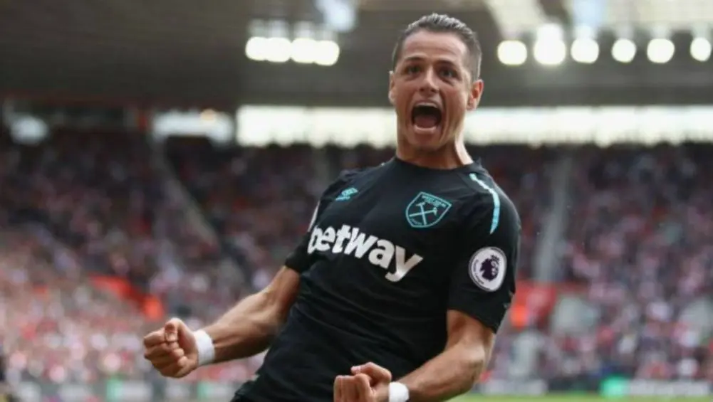 Chicharito celebra gol con el West Ham | FACEBOOK WEST HAM UNITED