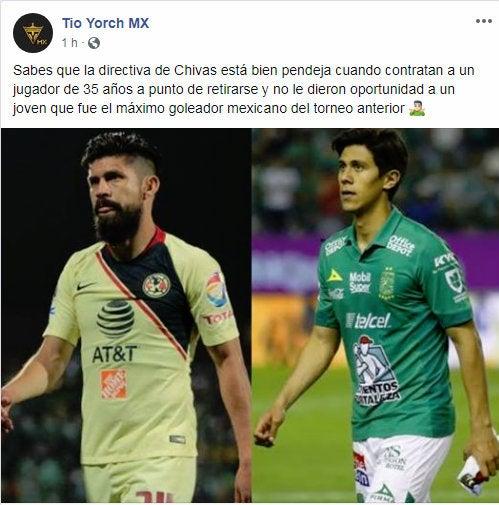 Disfruta los increíbles memes que desató la llegada de Oribe Peralta a Chivas