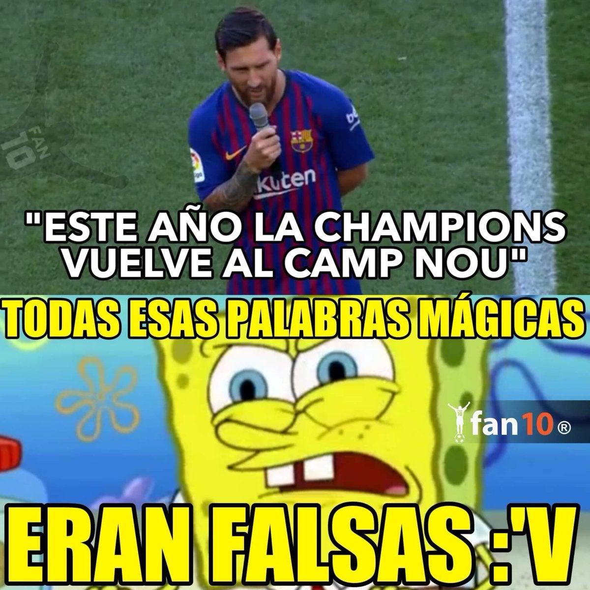 Memes destrozan al Barcelona tras épica remontada del Liverpool