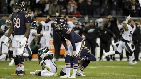 "Me siento terrible": Pateador de Bears tras fallo de gol de campo