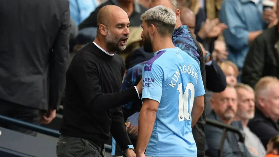 Pep Guardiola y Sergio Agüero tuvieron una fuerte discusión