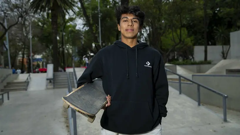 Brayan Coria, promesa mexicana del skateboarding olímpico