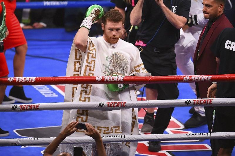 Revive en imágenes el triunfo de Canelo sobre Jacobs
