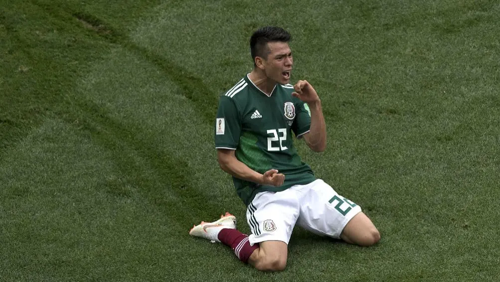 Lozano festeja su gol contra Alemania en el Mundial de Rusia 2018 | IMAGO7