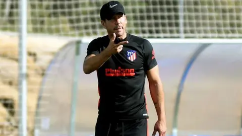 Simeone, sin rencor hacia Griezmann por salir del Atlético de Madrid
