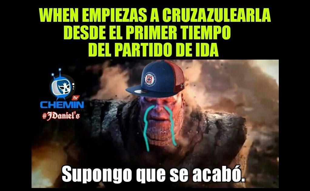 Memes no perdonan la derrota de Cruz Azul en la Ida de 'Semis'