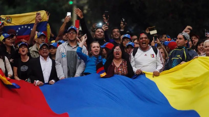 Venezolanos se manifiestan en CDMX en contra de Maduro