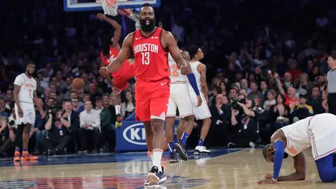 James Harden anota 61 puntos, la mayor cantidad en su carrera