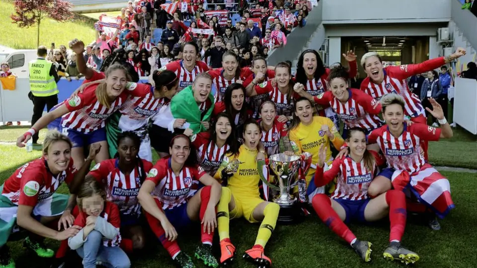 Kenti Robles, Tricampeona en España con el Atlético de Madrid