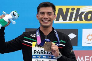Jonathan Paredes conquistó su tercera medalla en Mundial de Natación
